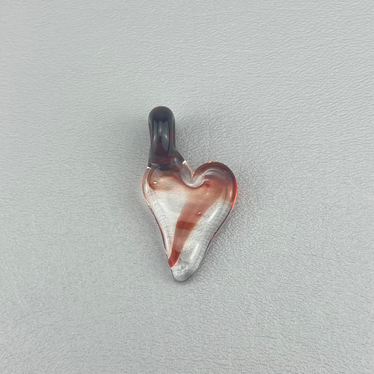 Red Mushroom Heart Pendant