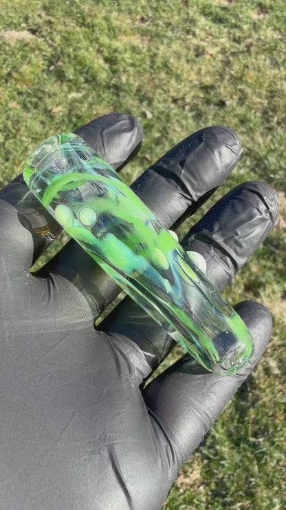 Green Swirl Chillum