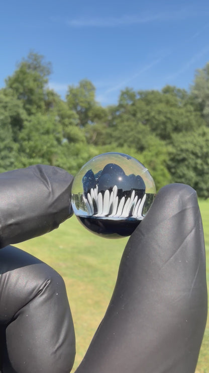 Black & White Implosion Marble