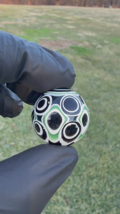Chromium Accented Dot Stack Marble