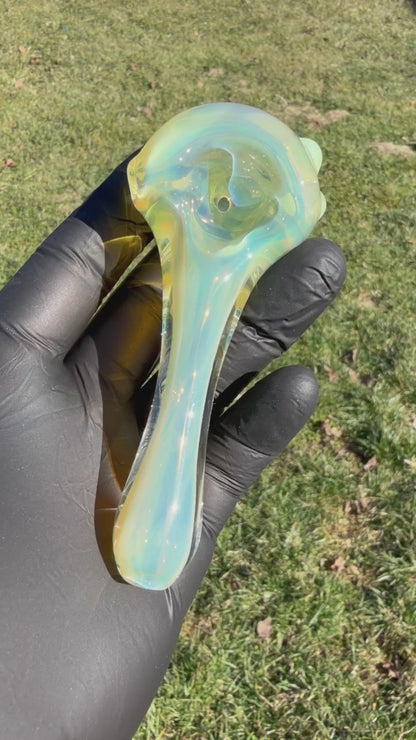 Silver Fume w/Green Bowl