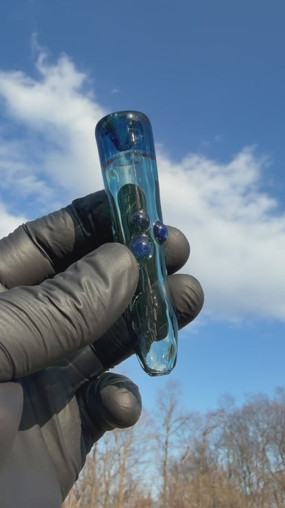 Aqua Sparkle Chillum